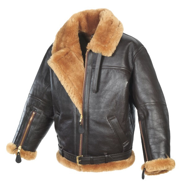 leather sheepskin aviator jacket mens main